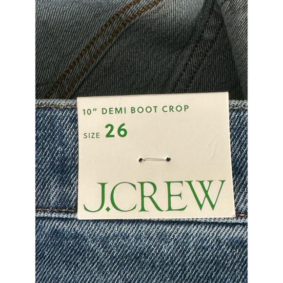 NWT J.Crew 10" Demi Boot Crop Jean in Marion Wash Size 26 - Picture 8 of 12